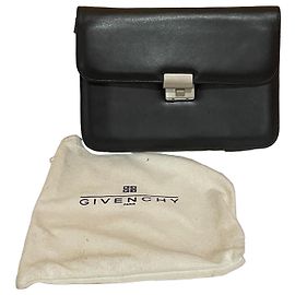 Givenchy Gentleman Black Leather Shoulder Bag Black
