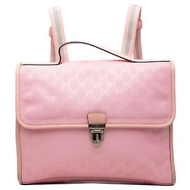 Mochila Gucci GG Estampada Rosa Rosa
