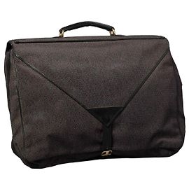 Saco de viagem Yves Saint Laurent em tecido monograma Marrom Preto