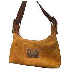 Bolsa de Ombro Dolce & Gabbana em couro marrom Marrom