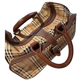 Mala de viagem Burberry Check Marrom Bege