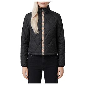 Burberry Bramford gesteppte Nylonjacke Schwarz