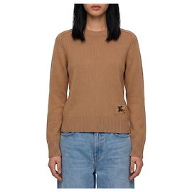 Burberry Pull Janelle en laine et cachemire Beige