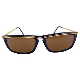 Persol Ratti Vintage Black and Gold PP505 Sunglasses 140mm Black