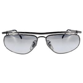 Ray-Ban Gafas de sol Vintage Silver Metal RB 3153 Light Grey Gradient 60/13 Plata