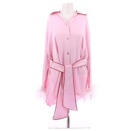 Autre Marque Camicia rosa in viscosa SLEEPER Rosa