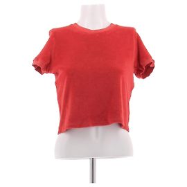 Autre Marque Crop-top rosso in spugna Rosso