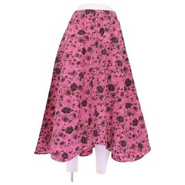 Ganni Saia maxi rosa estampada Rosa