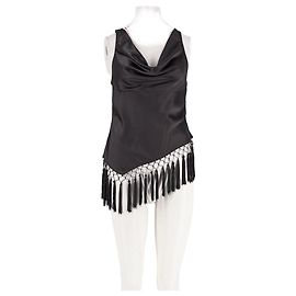 Autre Marque Crop top preto BOA Preto