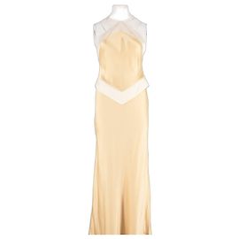 Reformation Yellow Silk Dress Yellow