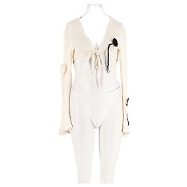 Autre Marque Gilet KIJUN en coton blanc Blanc