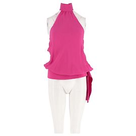 Autre Marque CULTNAKED Pink Silk Top Pink