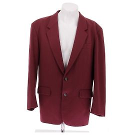 Yves Saint Laurent Red Wool Blazer Size 52 Red