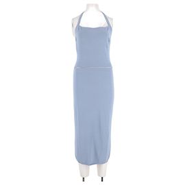 Autre Marque Vestido midi azul de viscose ORSEUND IRIS Azul