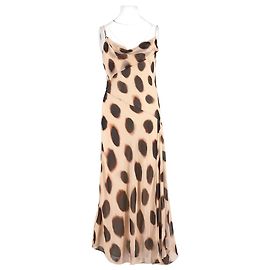 Rat & Boa Beige Viscose Midi Dress Beige