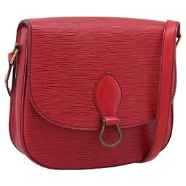 LOUIS VUITTON Epi Saint Cloud GM Shoulder Bag Red M52197 LV Autre
