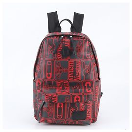 Vivienne Westwood Orb Print Backpack Black Red