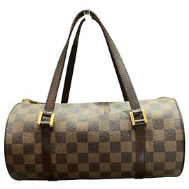 Louis Vuitton Papillon PM Handbag Brown Other