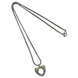 Autre Marque Tiffany Vintage Heart Snake Halskette Silber Golden