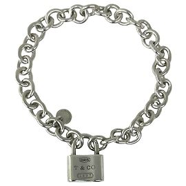 Autre Marque Tiffany Vintage Cadena Lock Bracelet Silvery