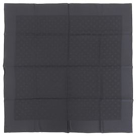 Louis Vuitton Carre Monaco Monogram Silk Scarf Black