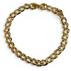 Yves Saint Laurent Vintage Gold Chain Necklace Golden