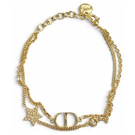 Christian Dior Petit CD Double Bracelet Doré