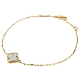 Bracciale con Charm Sweet Alhambra Van Cleef & Arpels Bianco D'oro