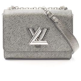 Bolsa de Ombro Louis Vuitton Twist MM Epi Metallic Metálico