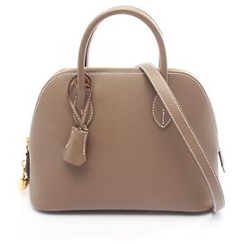 Hermès Hermes Bolide 1923 25 Etoupe Sac à main 2-Way Marron