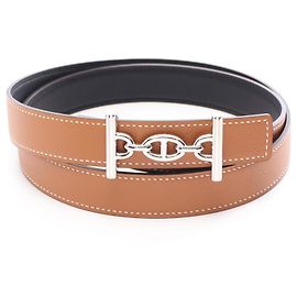 Hermès Hermes Lagoon Wendelgürtel-Set Braun Schwarz