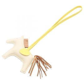Hermès Accessorio Charm Hermes Rodeo PM Marrone Crudo Giallo