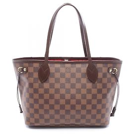 Borsa Tote Louis Vuitton Neverfull PM Marrone Damier ebene