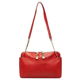 Borsa a tracolla e Tote Chloé Lucy Chain Rosso