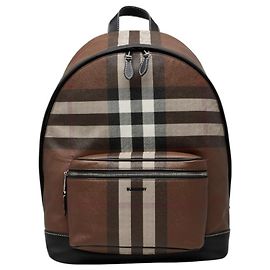 Zaino Burberry Nova Check in pelle marrone Marrone