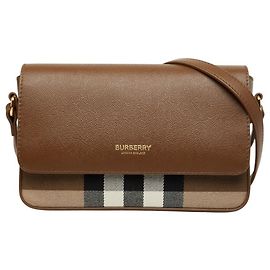 Borsa a tracolla Burberry Nova Check Marrone Multicolore
