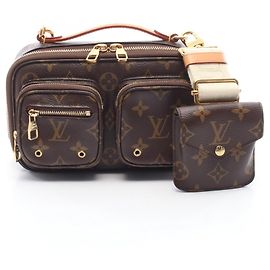 Sac à main bandoulière Utility Louis Vuitton Marron Monogramme