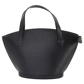 Louis Vuitton Epi Saint Jacques Handtasche Schwarz