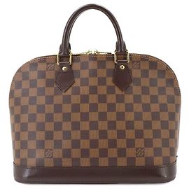 Bolso Louis Vuitton Alma PM Damier Castaño Damier ebene