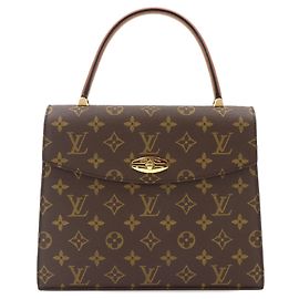 Sac à main Louis Vuitton Monogram Malesherbes Marron Monogramme