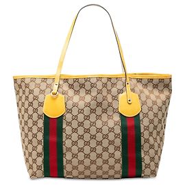 Gucci Beige GG Canvas Web Jolie Tote Other