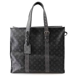 Louis Vuitton Black Monogram Eclipse Cabas Zippe GM Black