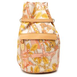 Sac à dos en toile avec imprimé botanique beige LOEWE Beige