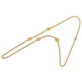 Autre Marque Collier chaîne corde Dior Gold plaqué or CD Station Doré