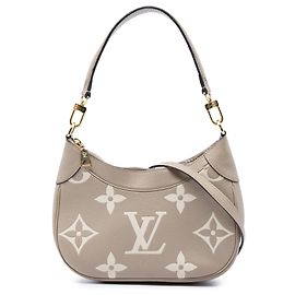 Louis Vuitton Brown Bicolor Monogram Empreinte Bagatelle Marrone Taupe