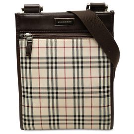 Borsa a tracolla Burberry Beige House Check Canvas Beige