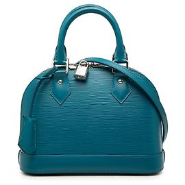 Louis Vuitton Blue Epi Alma BB Blau Andere
