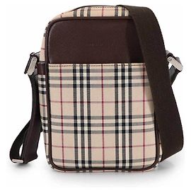 Borsa a tracolla Burberry Nova Check Marrone Beige