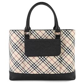 Bolso Burberry Nova Check Negro Beige