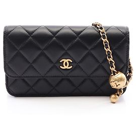 Sac à épaule Chanel Matelassé Noir Noir